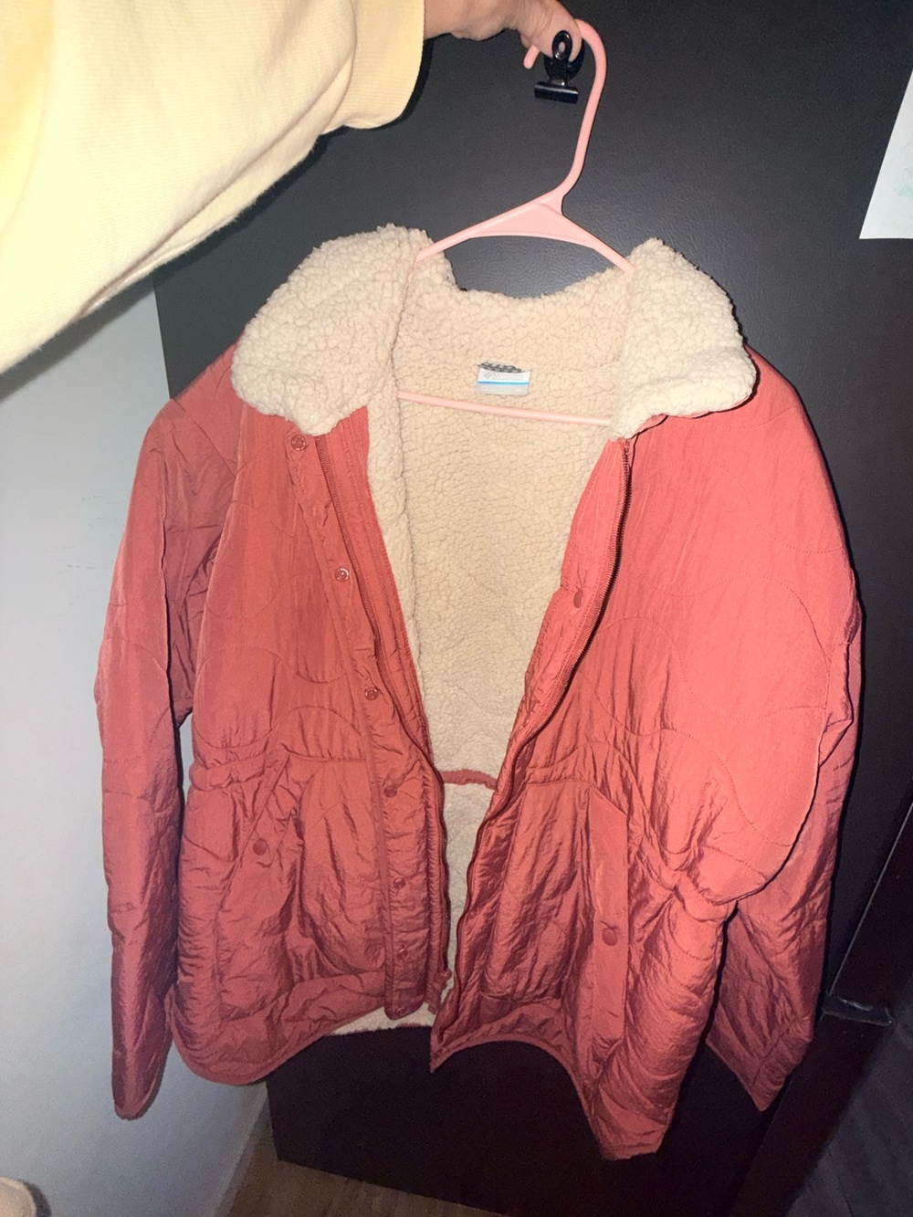Women's Mauve Sherpa-Lined Jacket